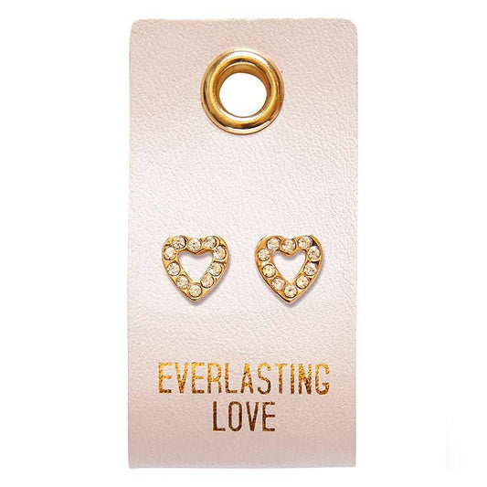 Stud Earrings - Everlasting Love - Heart