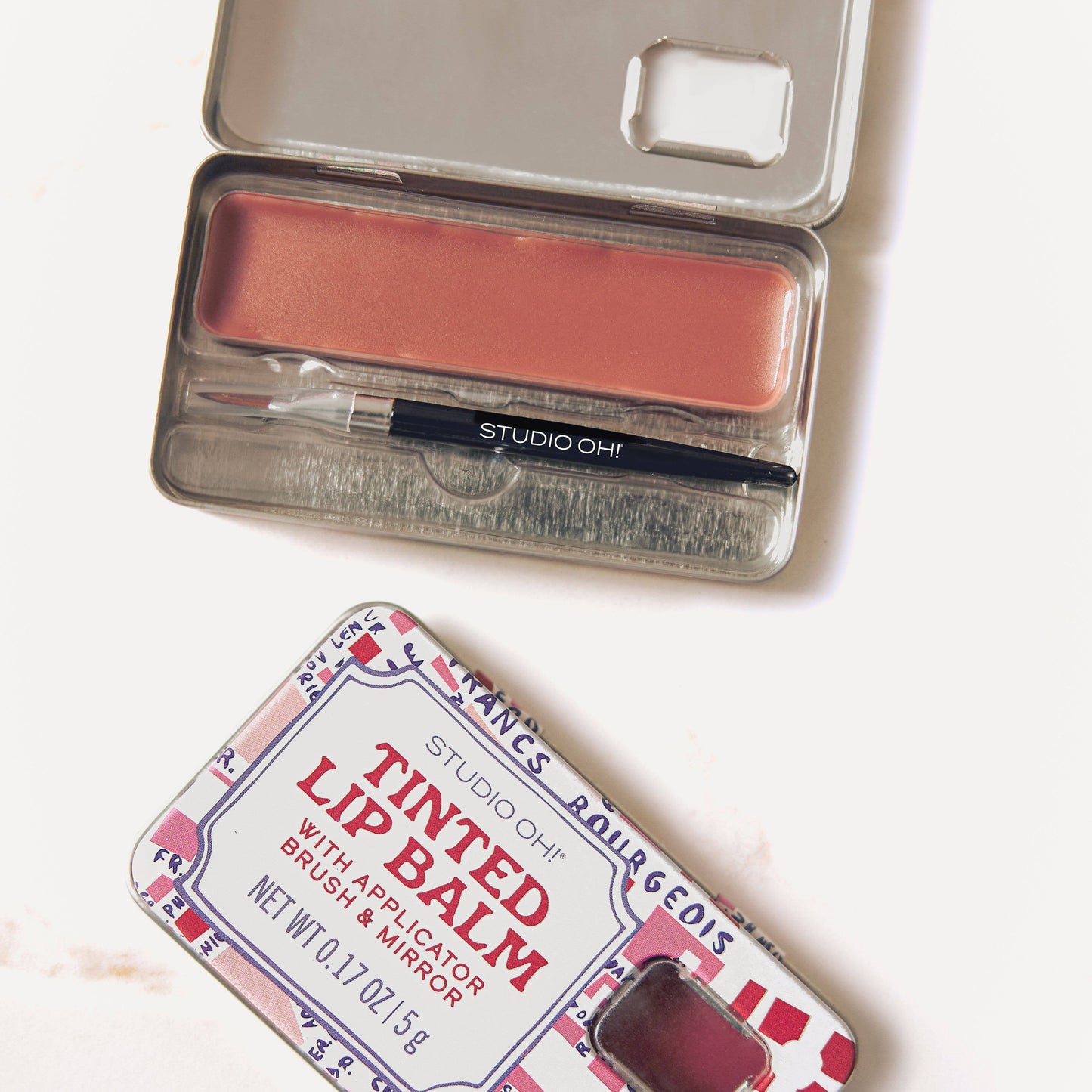 Tinted Lip Balm & Brush Set Sheer Rose