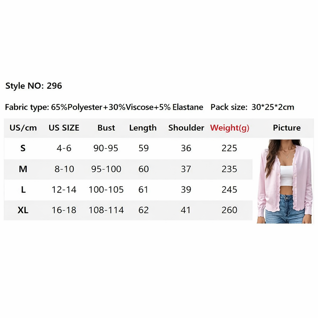 Scalloped Edge Knit Cardigan
