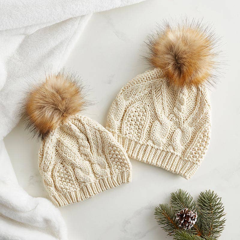Mama + Mini Knit Hat Set