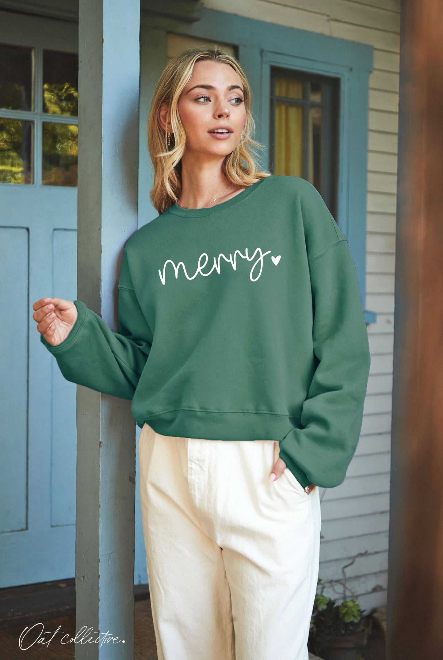 MERRY HEART  Mid Graphic Sweatshirt