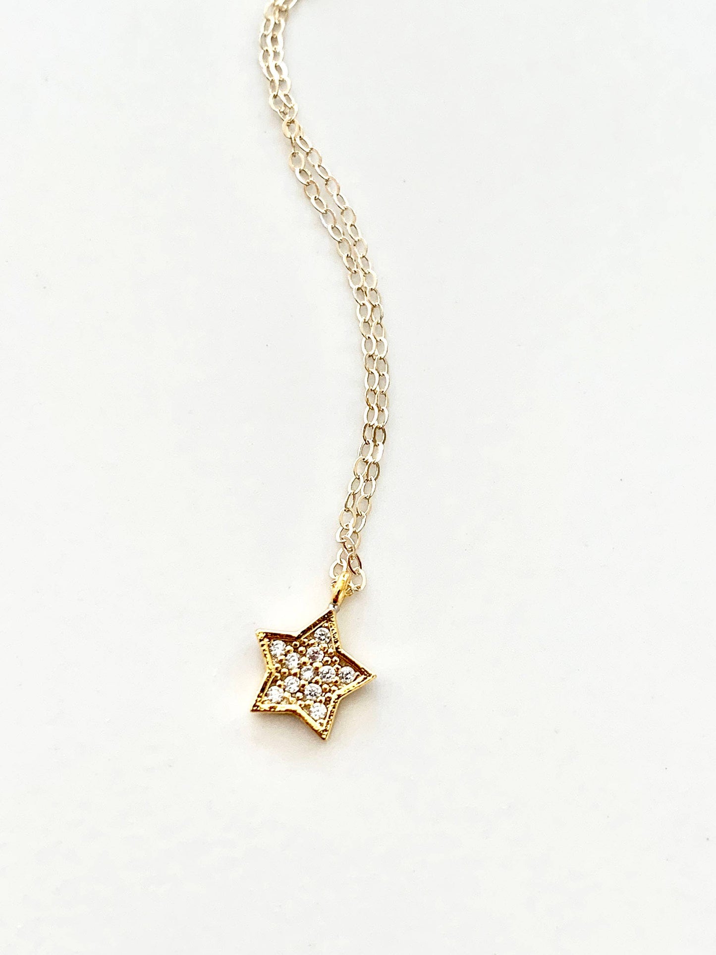 Sparkling Star Necklace | Minimalist Necklace