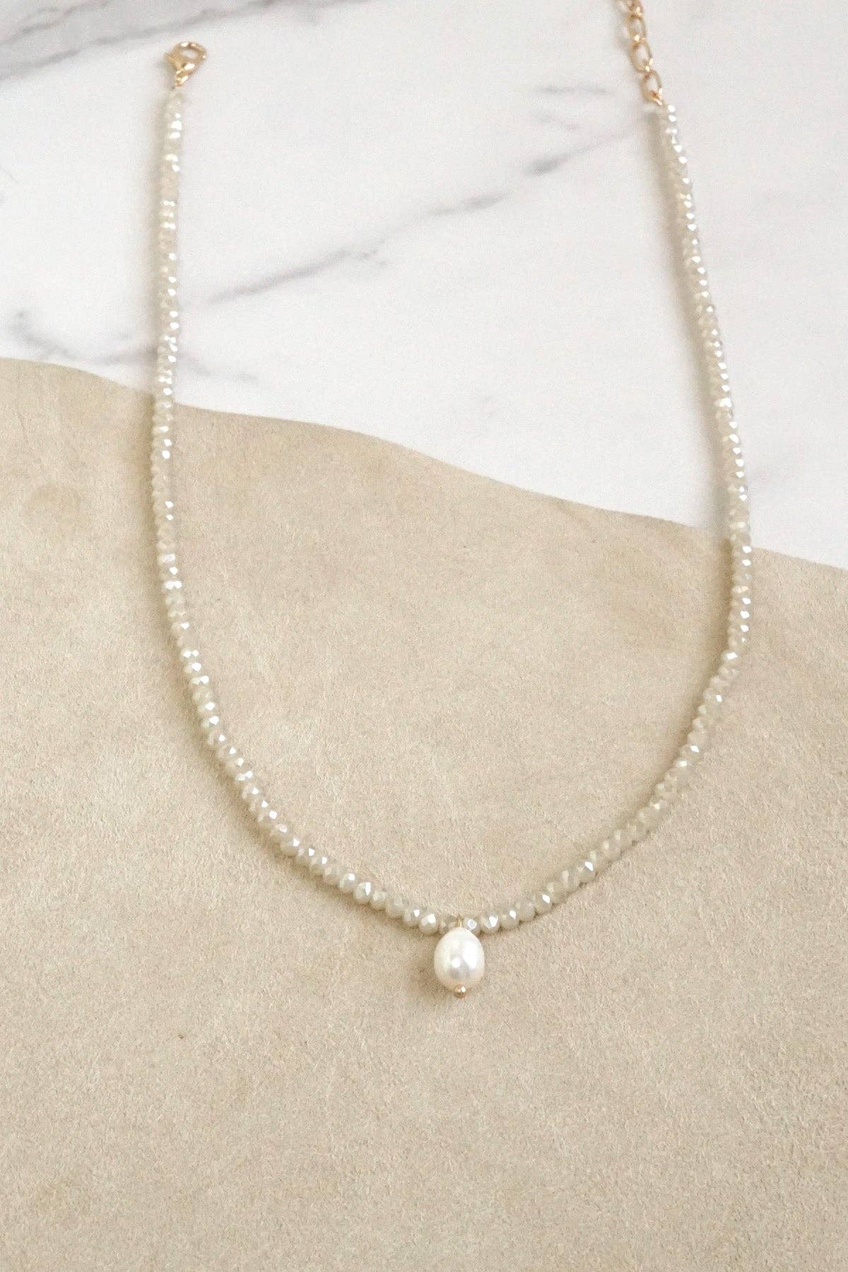 Glass Beads Freshwater Pearl pendant