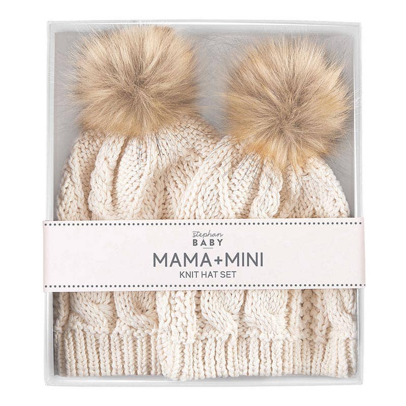 Mama + Mini Knit Hat Set