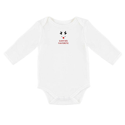 Long Sleeve Snapshirt - Santa's Favorite  3-6 Mo