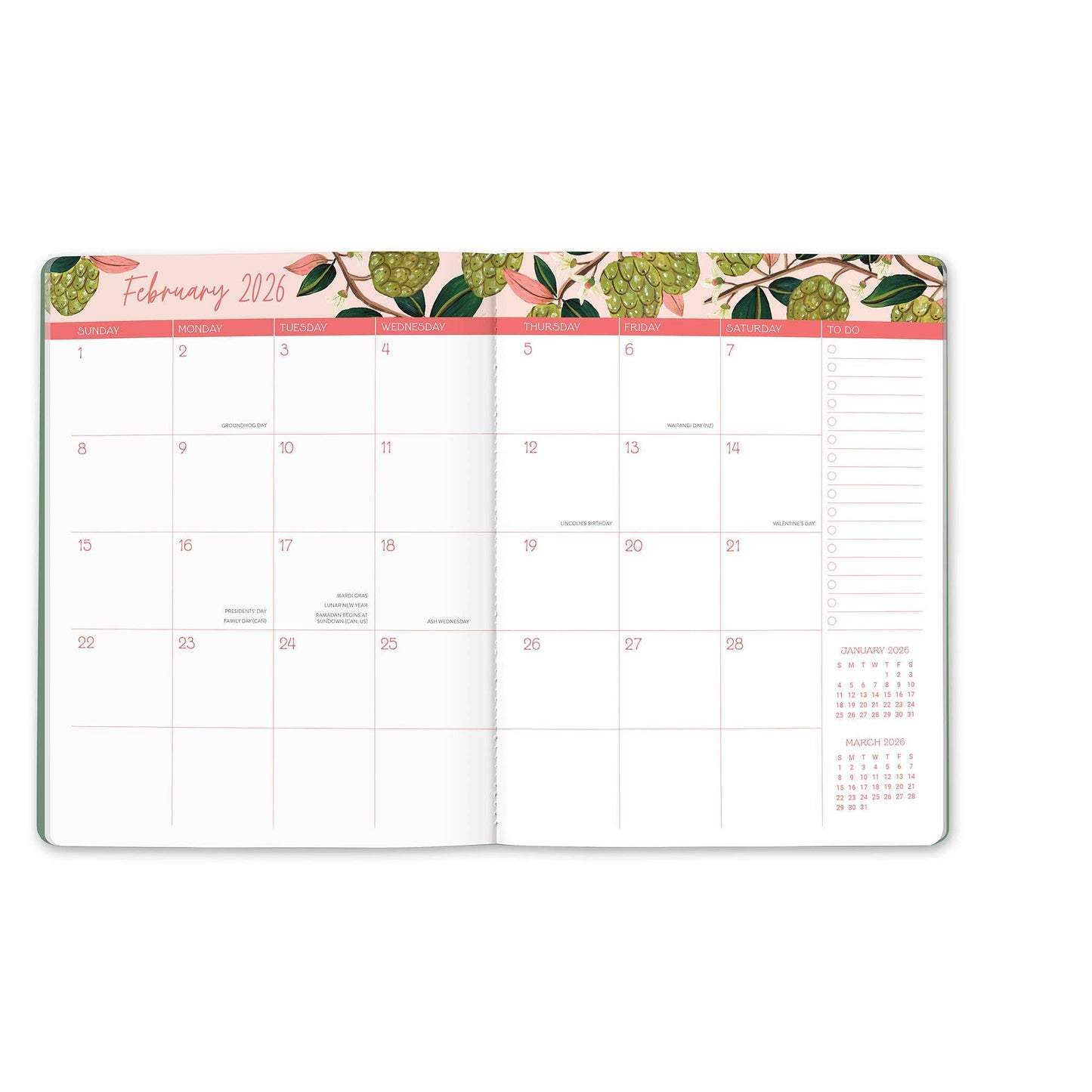 2026 Fruit & Flora Monthly Planner