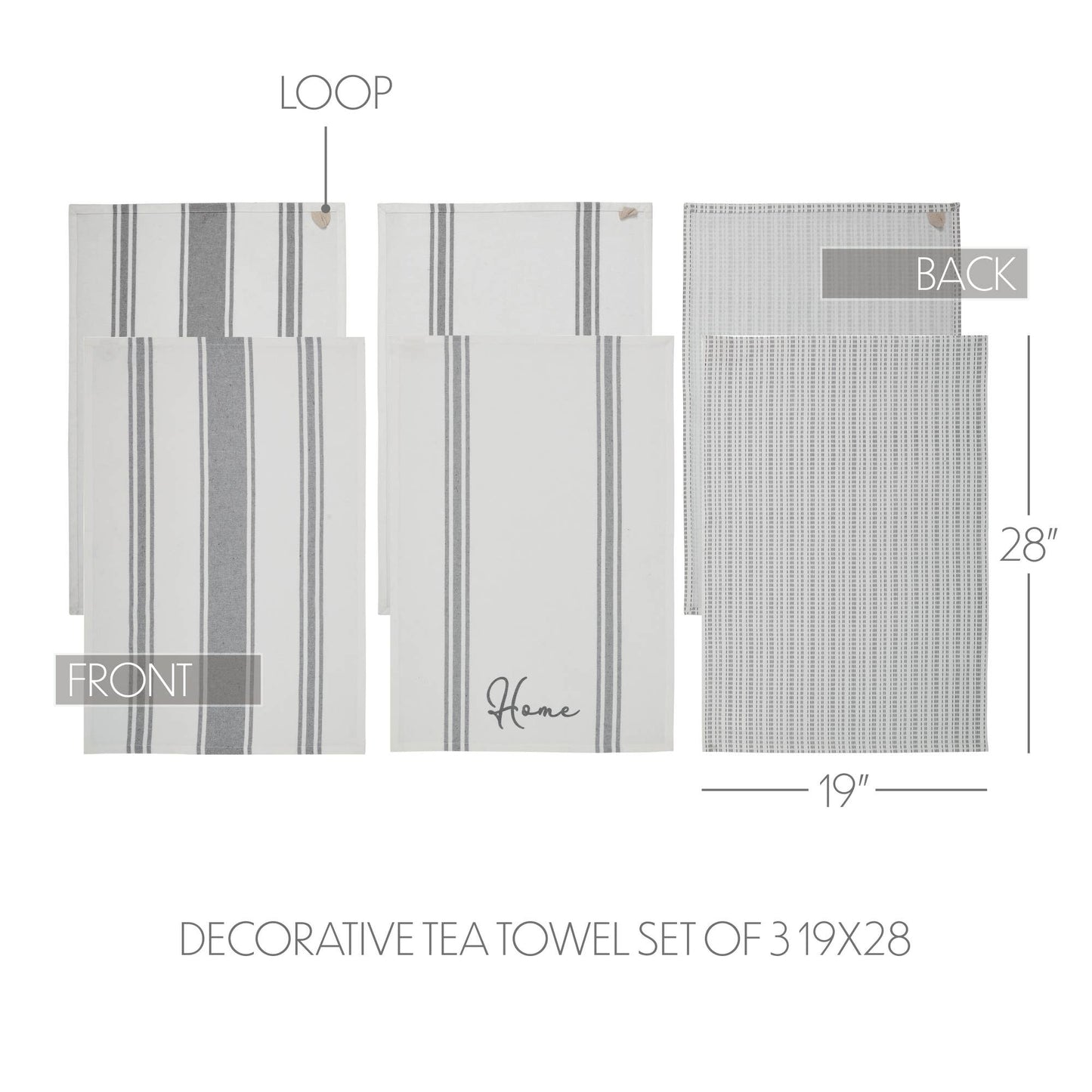 Finders Keepers Decorative Tea Towel Set of 3