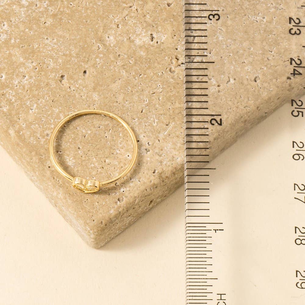 Dainty Open-Heart Ring