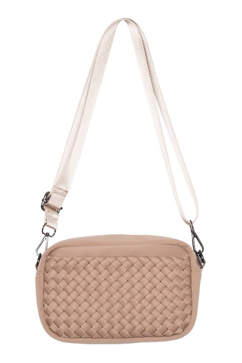 Brown Woven Crossbody Bag Wholesale
