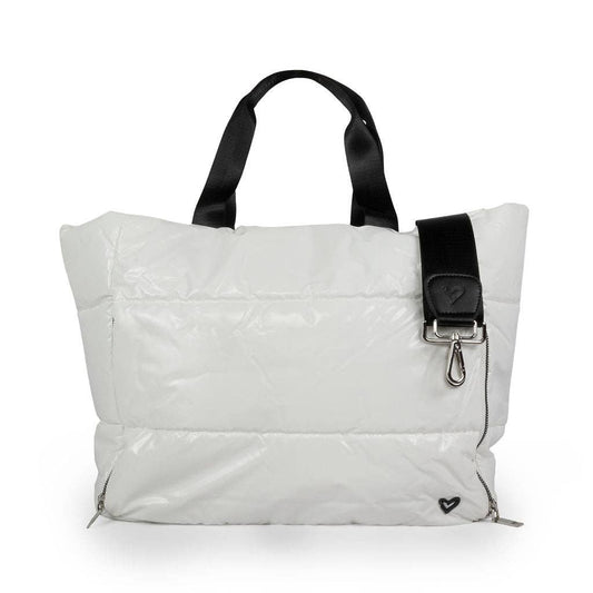 Panorama Puffer Large Tote - White