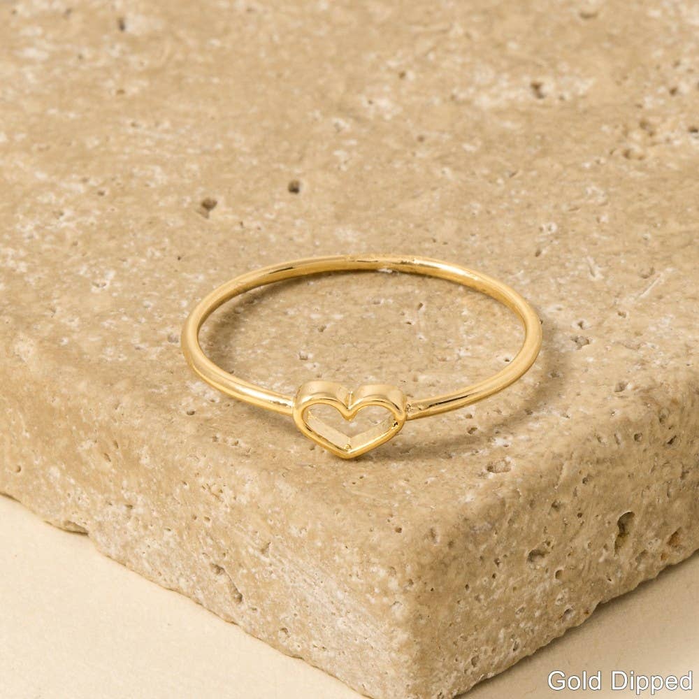 Dainty Open-Heart Ring