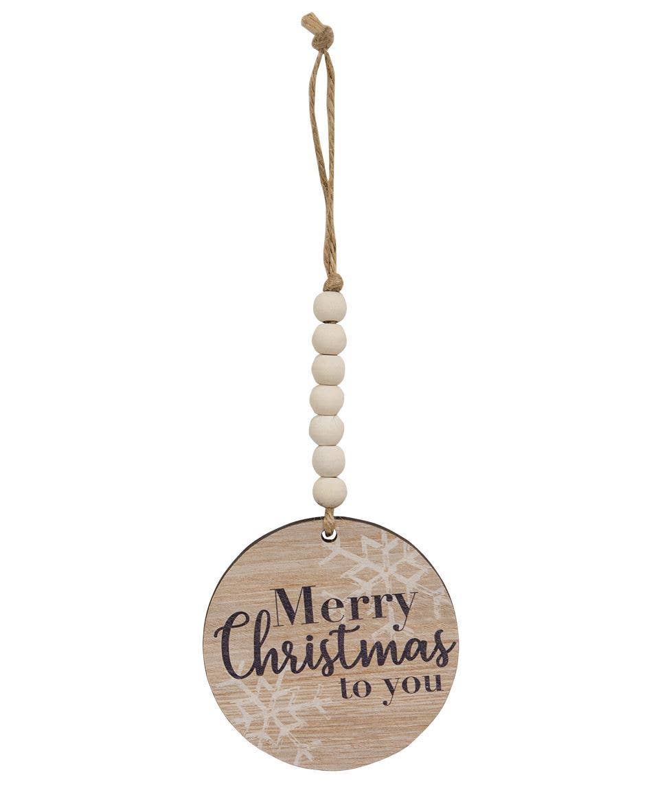 Beaded Snowflake Christmas Ornament