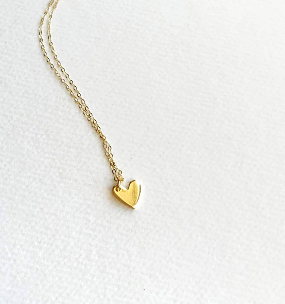 Gold Heart Necklace | Minimalist Necklace