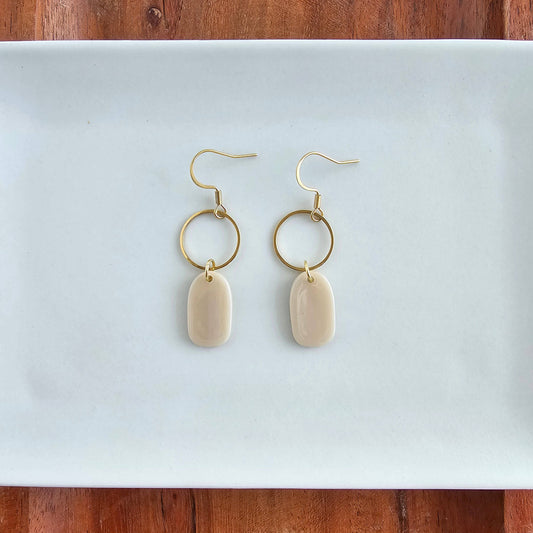 Emma Earrings - Linen