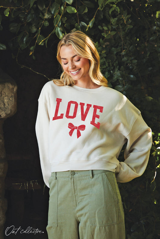 LOVE BOW  Mid Graphic Sweatshirt