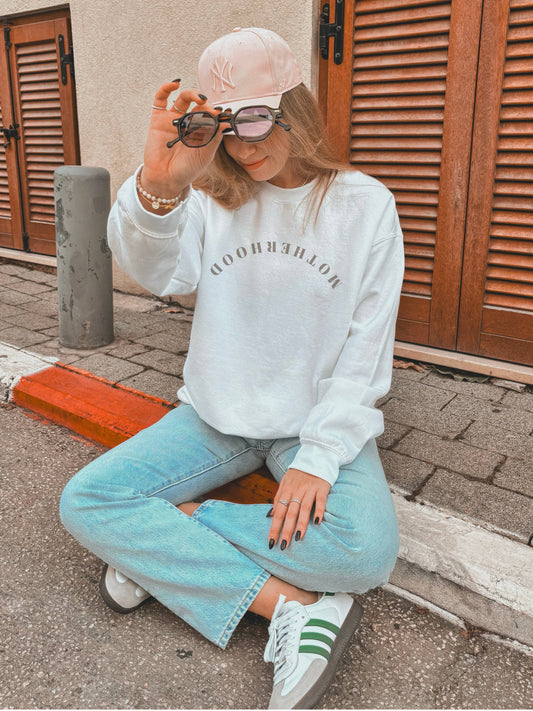 MOTHERHOOD FLIP IT CREWNECK PULLOVER