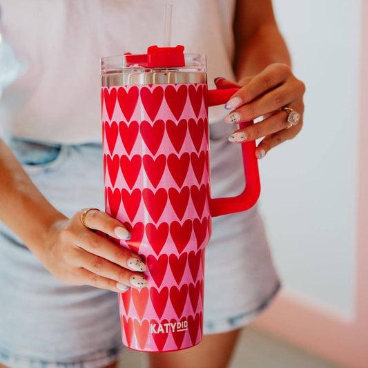 Red Hearts Tumbler