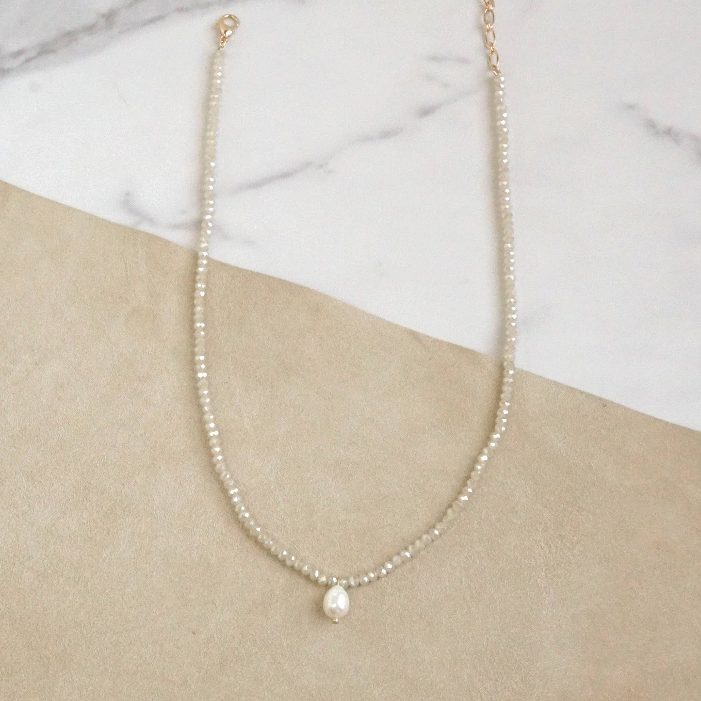 Glass Beads Freshwater Pearl pendant