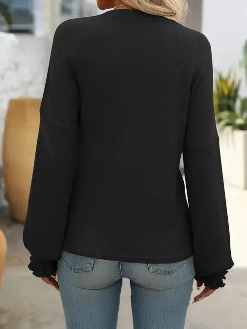 Relaxed Fit Ribbed Sweater