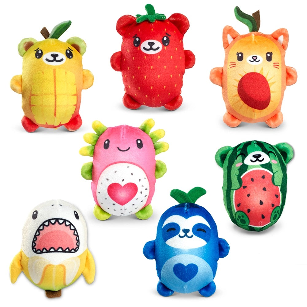 Bubble Stuffed Squishy Friends Fruit Mash-up series